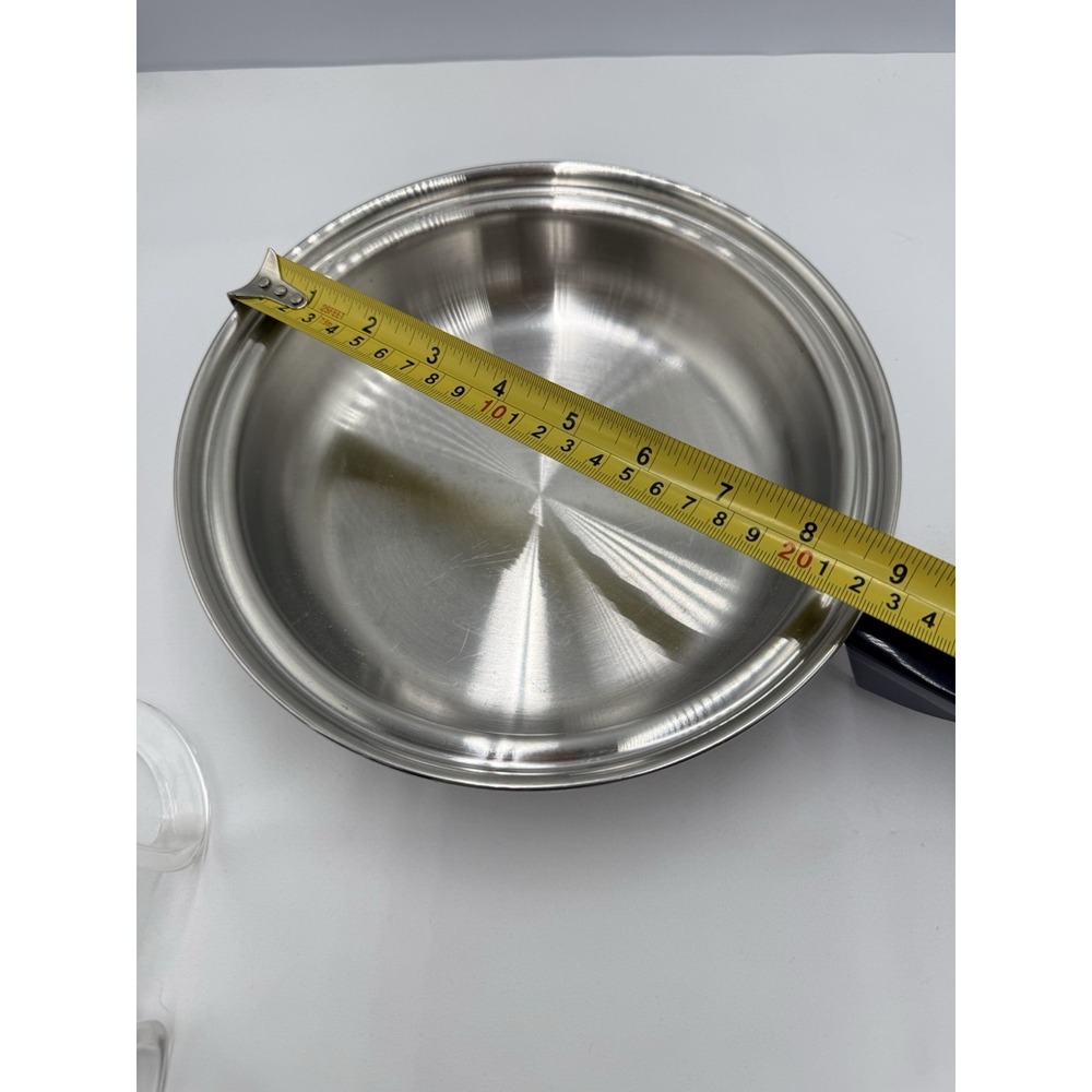 2 pc Flavorite Thermium Multi-Plex Stainless Steel Temp Tone 8.5" Skillet‎ - Picture 13 of 15